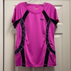 Fila Sport Womens Crew Neck Tee (L-Pink)